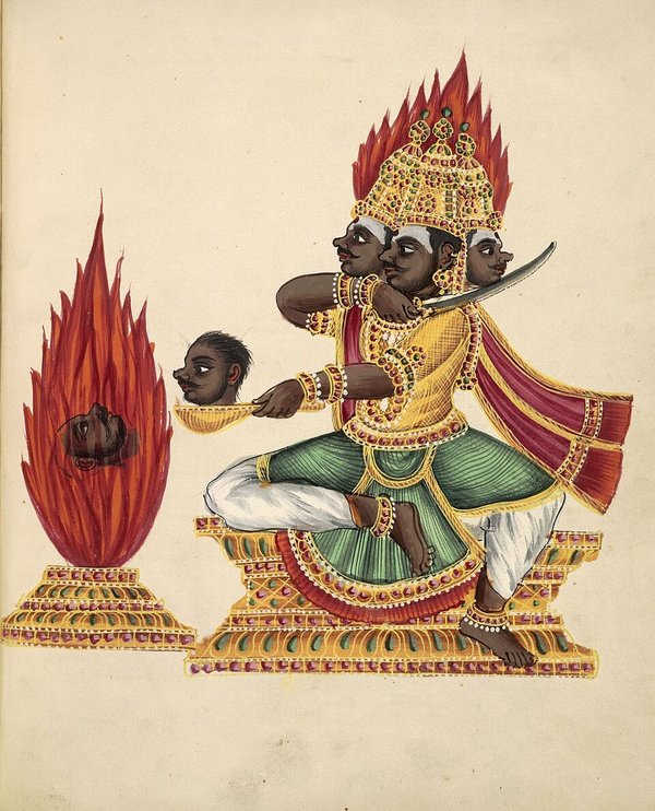 Depiction of Rākshasa