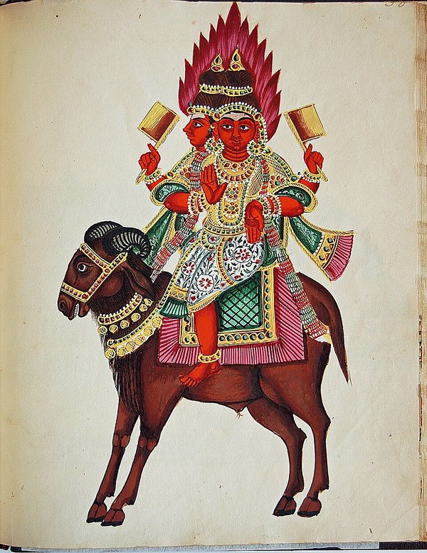 Depiction of Agni